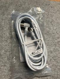 Cavo Antenna angolato coassiale 2.5m bianco