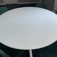 Tavolo bianco tondo da 120