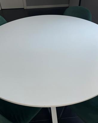 Tavolo bianco tondo da 120