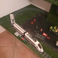 LEGO Treno telecomandato, con pista cantier