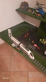 LEGO Treno telecomandato, con pista cantier