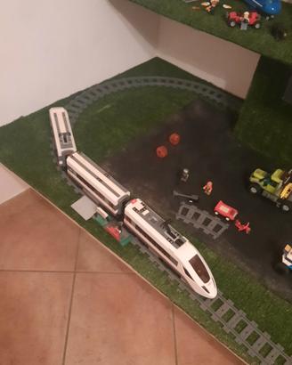 LEGO Treno telecomandato, con pista cantier