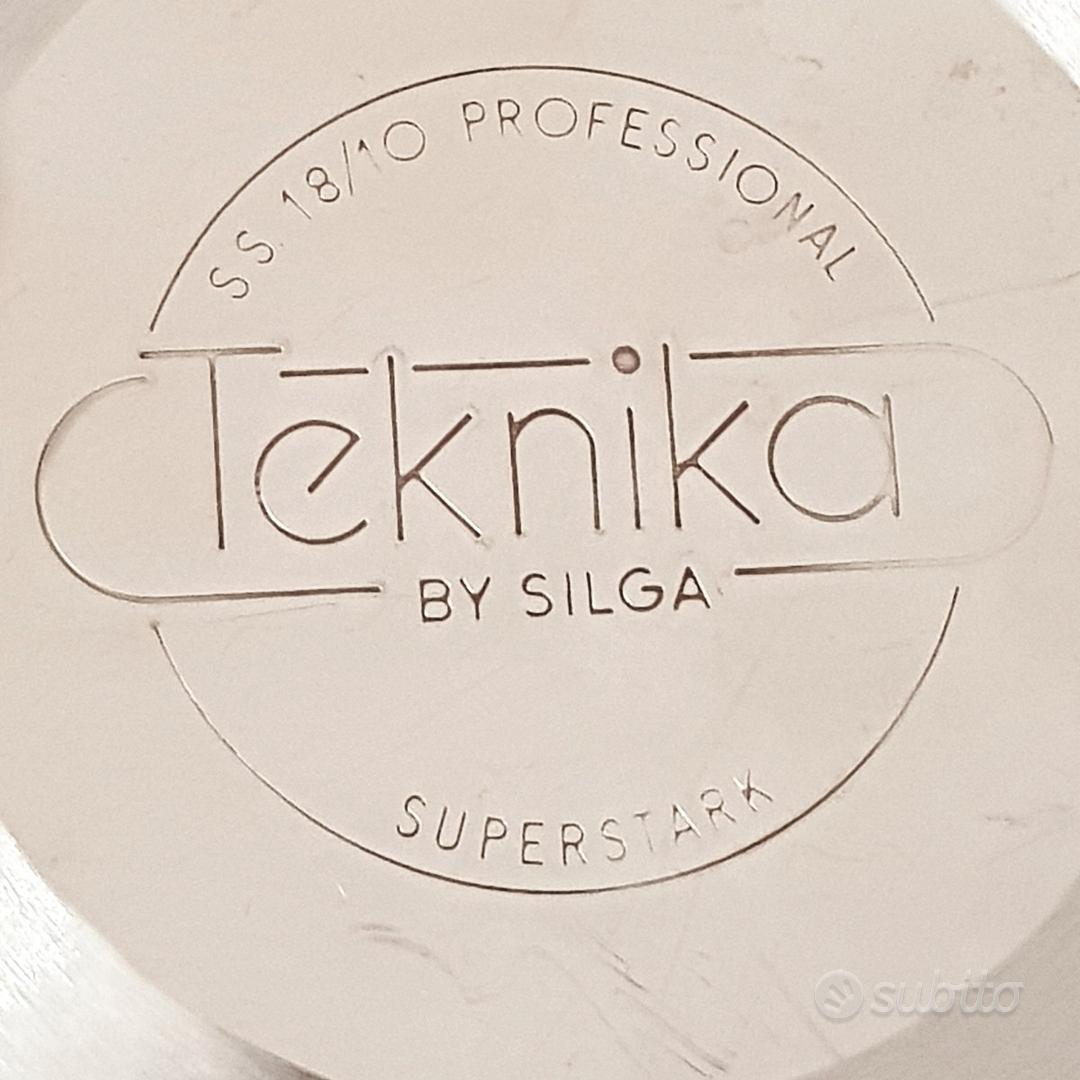 Set Pentola pasta Teknika Silga con cestello e coperchio