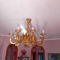 lampadario ottone 