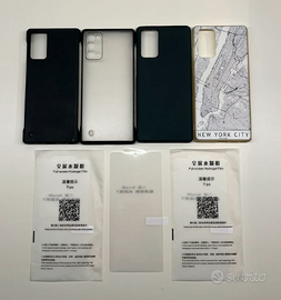 Lotto cover Samsung Note 20 + 3 pellicole Hydrogel