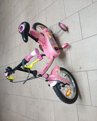 Bici bambina con rotelle