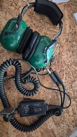 cuffie aeronautiche David Clark vintage 