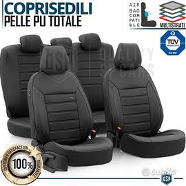 COPRISEDILI Auto in PELLE Nera ADERENZA PERFETTA