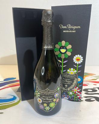 Bottiglia vuota da esposizione domperignon murakam
