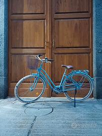 Bici città ELOPS 520 telaio basso blue jeans