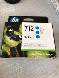 CARTUCCIA CIANO HP 712 TRIPACK 1x3 CYAN 3ED77A