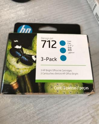 CARTUCCIA CIANO HP 712 TRIPACK 1x3 CYAN 3ED77A