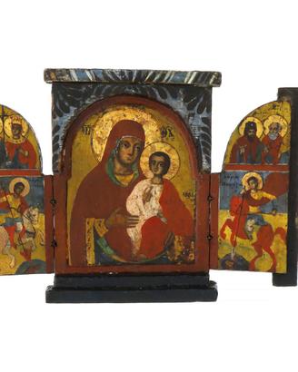 Icona Antica Greca "Trittico"