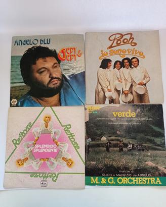 Lotto 4 vinili 45 giri vintage 
