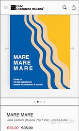 Poster MARE MARE Luca Carboni 42x59,4 cm