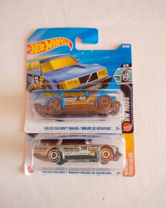 Hot Wheels - lotto 2x Volvo 240 Drift 1/64 