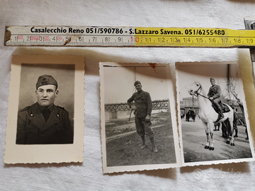 3 vecchie foto militari del 1942
