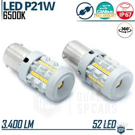 Lampadine LED P21W BA15S CANbus Luce Bianca Potent