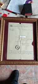 Quadro antico certificato ventennio
