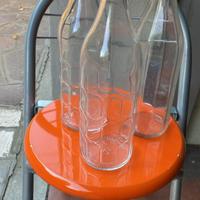 3 Bottiglie vetro con chiusura ermetica