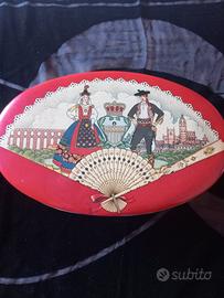 Scatola di latta vintage Ventaglio Perugina 