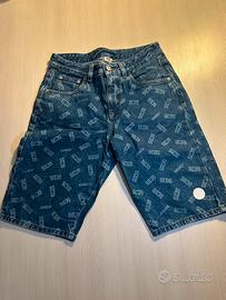 Shorts jeans gcds junior monogram-bermuda ragazzo