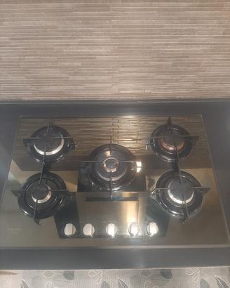 piano cottura 5 fuochi hotpoint