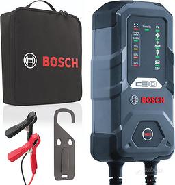 Bosch C30 Caricabatterie per Auto, 6 V - 12 V / 3,