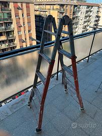 Scala a libretto telescopica 4+4 gradini