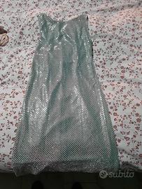 abito argento da sera