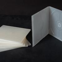 Porta dvd - cd SINGOLO 6pz trasparente opalino/lat