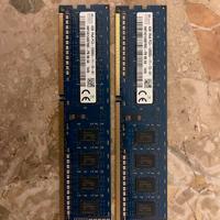2 RAM DDR3 da 4 gb SK hynix