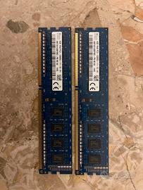 2 RAM DDR3 da 4 gb SK hynix