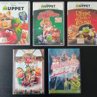Lotto di 5 DVD film dei Muppet.