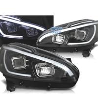FARI PER PEUGEOT 208 12-15 TUBO LUCE LED NERI