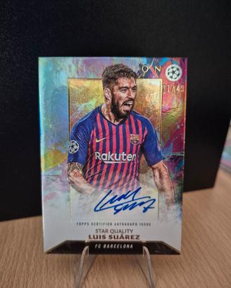 topps inception Suarez auto/49