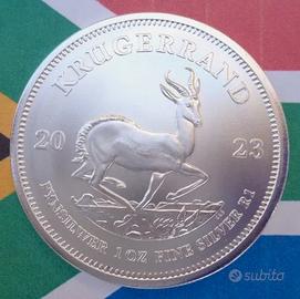 Moneta argento 2023 Sudafrica KRUGERRAND 999