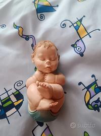 Statuina vintage A. Lucchesi neonato che dorme