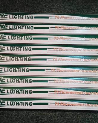 100 PORTA LAMPADE al NEON PIU' ACCESSORI IN BLOCCO
