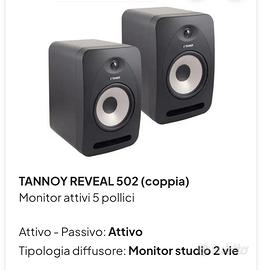 Casse monitor attive  5 pollici