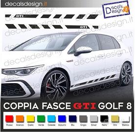 Fasce laterali strisce adesive GTI per GOLF 8