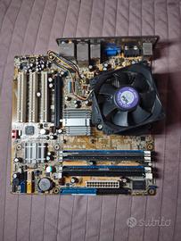 scheda madre Asus + CPU dual core+ 4 GB RAM 