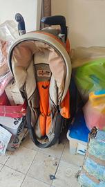 Passeggino Peg Perego pieghevole Arancione e Baige