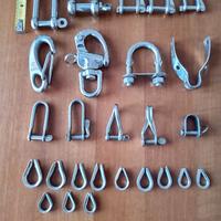 Piccoli accessori inox più cime varie