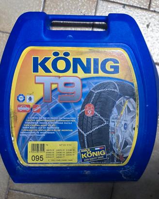 CATENE DA NEVE KONIG T9 9mm GRUPPO 95 OMOLOGATE.