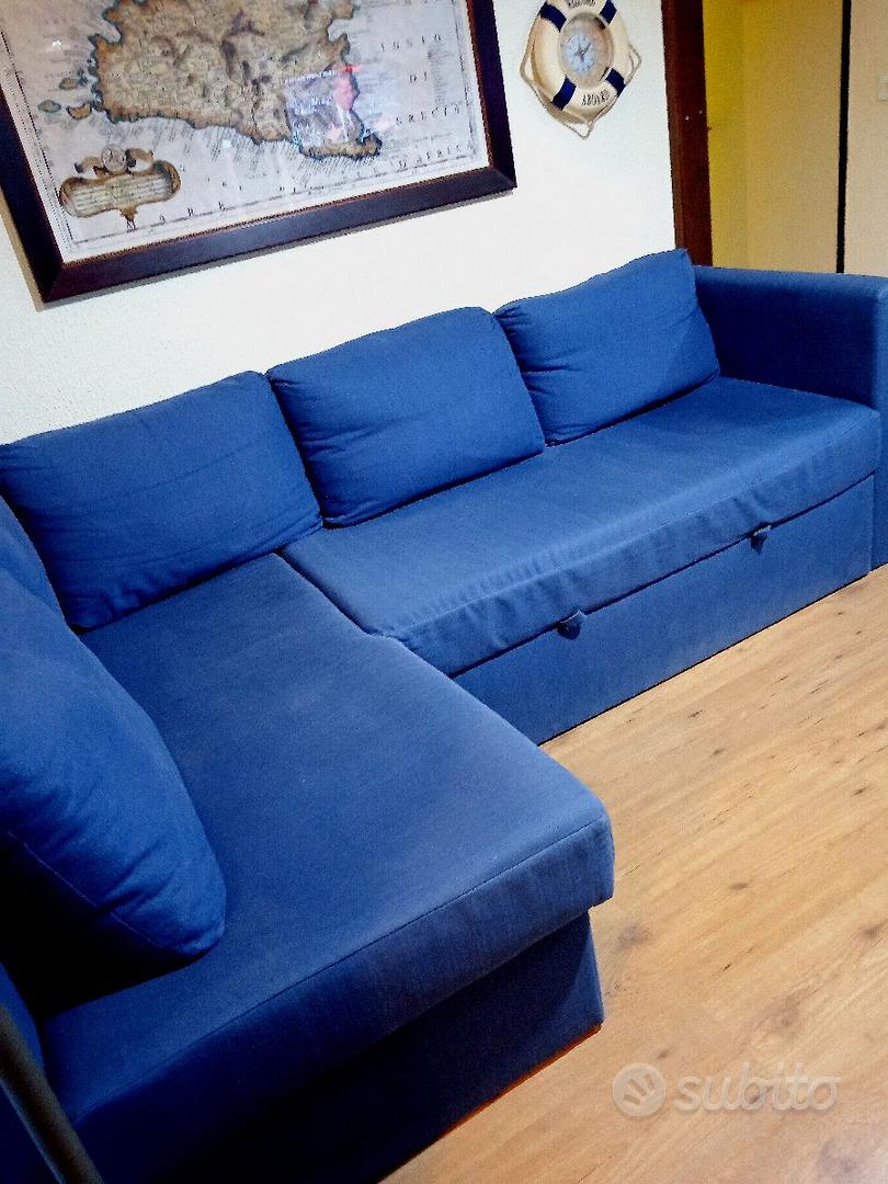 Divano letto con chaise-longue blu Friheten Ikea - Arredamento e Casalinghi  In vendita a Firenze