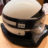 Casco Jet in Fibra Blauer HT POD Stripes B/N Tg M