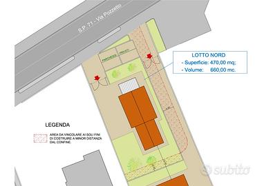 2 lotti di terreno edificabile piombino dese - pd