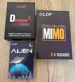 Giochi da tavolo glop - Alien, Mimo e Disegna
