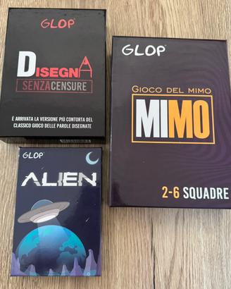 Giochi da tavolo glop - Alien, Mimo e Disegna